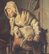 REMBRANDT Harmenszoon van Rijn Tobit and Anna with the Kid (mk33) oil painting